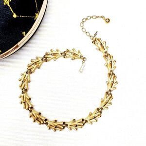 Trifari Golden Coral Vintage Necklace